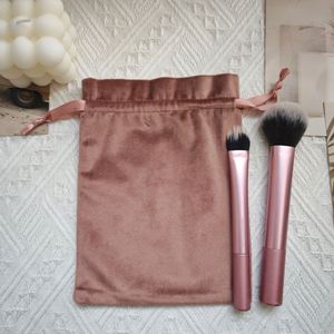 Pochette en velours de coton imprimée avec logo personnalisé pour bijoux, sac cadeau en velours à cordon personnalisé, emballage cosmétique - Product Image 4
