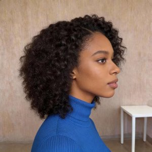 Perruques Courtes Bob Bouclées Kinky en <span class=keywords><strong>Cheveux</strong></span> Brésiliens Pas Chères avec Dentelle Frontale, Perruques Sans Colle HD en <span class=keywords><strong>Cheveux</strong></span> Remy pour Femmes Noires - Product Image 4
