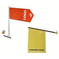 Support de mât de drapeau robuste à fixation murale, bannière promotionnelle murale pour la publicité