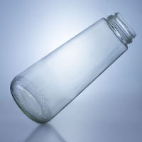 Bouteille en verre de stockage de grande capacité 1500 ml, personnalisée, haut de gamme, sur mesure, fabriquée en usine, avec bouchon à vis pour aliments