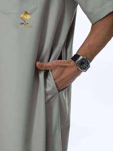 Traje de oración de tela suave que no se desprende, burka premium para hombre, elegante y con estilo, de manga corta. Ideal para el hombre. - Product Image 2