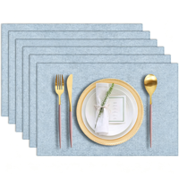 Napperons en Lin Naturel Isolants Simples Lavables en Lin et Polyester pour Table à Manger, Mariages, Fêtes, Décoration Maison et Cuisine