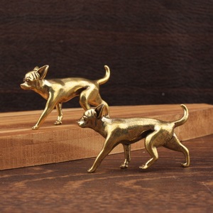Figura de animal de latón, zorro, decoración de mesa, adorno de jardín para interiores y exteriores, regalo de inauguración de casa - Product Image 1