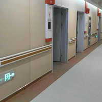 Panneau mural décoratif intérieur, ignifuge, antibactérien, écologique, imperméable, en plastique robuste, hygiénique pour hôpitaux, avec textures
