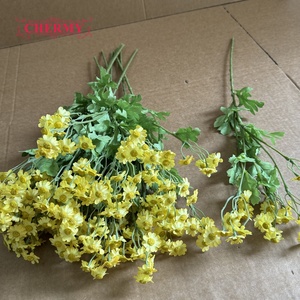 DC231 Fiori Artificiali di Margherita Gialla Finta all'Ingrosso, <span class=keywords><strong>Margherite</strong></span> Selvatiche Artificiali per Composizioni Floreali Boho - Product Image 3