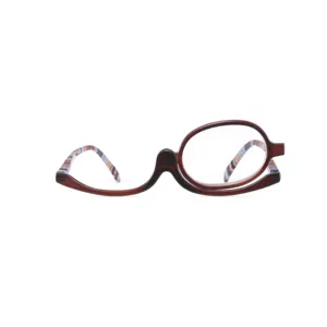 Hot selling on amazon plastic adjustable fashion make up nose clip reading glasses