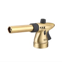 Briquet torche à gaz butane portatif en alliage de zinc pour camping et usage domestique, idéal pour pistolet à flamme et cigarette à 1300 degrés