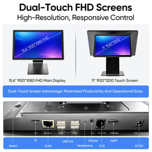 Sistema POS de Escritorio de Doble Pantalla de 15.6 Pulgadas, Caja Registradora de Alta Velocidad para Pedidos en Tiendas de Abarrotes, 4+64 GB, Sistema POS Comercial para Restaurantes - Product Image 5