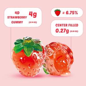 맛있는 과일 모양 젤리 파인애플 껍질 사탕 과일 맛이 나는 매력적인 병 포장 - Product Image 2