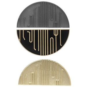 Nouvelle poignée de tiroir semi-circulaire moderne en alliage de zinc pour armoire, commode, portes - Style rétro luxe léger - Product Image 2
