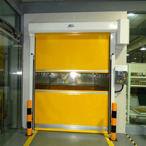 Panel de puerta de persiana enrollable con aislamiento rápido de acero ligero, puertas enrollables, puerta de Pvc rápida de alta velocidad con control remoto - Product Image 1