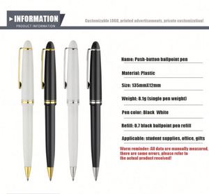 Wholesale Spray <b>Paint</b> Push Ballpoint Pen Corporate Event Advertising Gift Pen Office Stationery Ballpoint Pen with Custom logo - Product Image 4