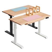 Escritorio Extensible de Acero y Madera de Alta Calidad, Moderno, Eléctrico, con Doble Motor, Convertible, para un Uso Saludable en la Oficina, Muebles Inteligentes 3-5