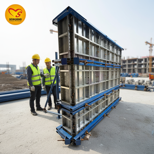 Moldes de Hormigón Prefabricados Modulares Songmao, Moldes de Aluminio para Postes de Hormigón, Formas de Hormigón para la Construcción de Paredes de Casas - Product Image 1
