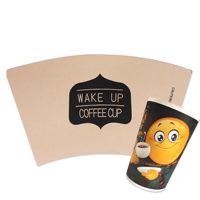 Échantillons gratuits de qualité alimentaire flexographie papier tasse matière première 150gsm 170gsm 190gsm papier tasse ventilateur pour tasse à café