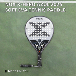 Raquette de <span class=keywords><strong>padel</strong></span> <span class=keywords><strong>NOX</strong></span> Luxury Series, design en forme de larme, aérodynamique, technologie de poignée personnalisée, carbone aluminisé 18K, noyau en EVA noir MLD. - Product Image 4