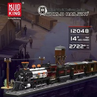 Seri Kereta Api 12001-12051 Mainan Blok Bangunan Model Kereta Edukatif Plastik ABS - Tema Transportasi