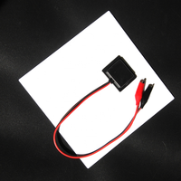 Panneau solaire Policristalino Panneau solaire photovoltaïque en verre feuilleté 5v4w Multicristalline 800ma Module solaire avec pince crocodile