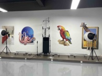 Impresora de Pared Vertical LED UV DXonJet VPJet4.0, Robot de Pintura de Paredes 3D WallPen