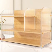 Organisateur de cosmétiques en acrylique, support de rangement de maquillage pour le bureau, le comptoir de la salle de bain