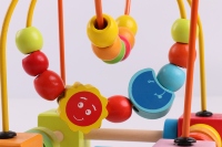Vente chaude OEM Découverte Fonctionnelle En Bois Éducation Précoce Puzzle Jouet Multicolore Belle Mini Activité Cube Jeu