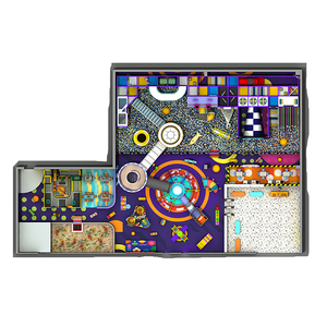 Solution Italia : Équipement de terrain de jeux intérieur de luxe de 2000 m² avec toboggan en spirale et parc de trampolines pour centre commercial - Product Image 4
