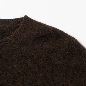 <span class=keywords><strong>Cardigan</strong></span> en mélange de laine d'alpaga pour femme, col rond, tricoté, boutonné, doux, chaud, manches longues, coupe courte, <span class=keywords><strong>marron</strong></span> <span class=keywords><strong>foncé</strong></span> - Product Image 4