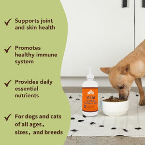 OEM Fabricante Aceite de salmón Aceite de pescado Omega 3 EPA DHA Suplemento alimenticio líquido para todas las razas Perros y gatos Nutrición diaria - Product Image 2