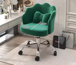 Silla de ordenador moderna al por mayor, silla para el hogar, silla giratoria ajustable con respaldo, ideal para dormitorio femenino, silla de maquillaje. - Product Image 3