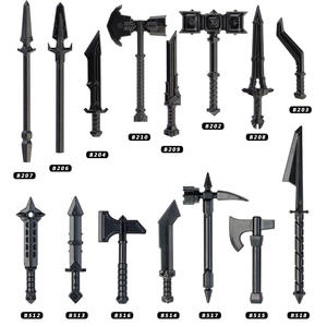 Koruit MOC soldat médiéval chevalier casque accessoires compatibles Mini bloc de construction figurines jouets - Product Image 4