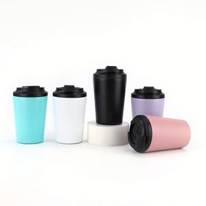 Wholesale Vacuum Insulated Stainless Steel Water BPA-Free Portable Mini Tumbler 12oz Coffee <b>Cup</b> <b>Lid</b> 6-12 Hours Thermal - Product Image 2
