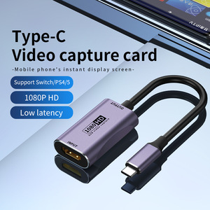 <span class=keywords><strong>Tarjeta</strong></span> de Captura Tipo-C, 1080P, Dispositivo <span class=keywords><strong>PS4</strong></span>/Switch, Cable de Computadora Tipo-C - Product Image 1