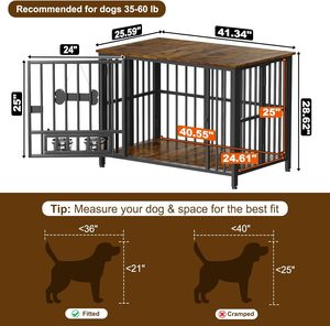 Köpek sandık mobilya katlanabilir hiçbir montaj dekoratif köpek kulübesi kapalı köpek kasalar büyük köpekler için - Product Image 5