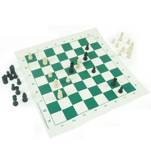 Commercio all'ingrosso all'aperto Set di <span class=keywords><strong>scacchi</strong></span> classico bianco e nero torneo pezzi di <span class=keywords><strong>scacchi</strong></span> verde tela borsa da viaggio <span class=keywords><strong>scacchi</strong></span> - Product Image 2