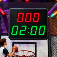 Kit de capteur de minuterie numérique LED automatique haute précision CHEETIE pour basket-ball, en ABS, rouge/vert, modèle CP13C
