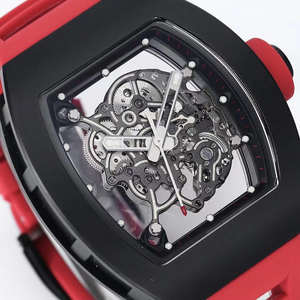 Reloj Mecánico de Alta Calidad para Hombre, Resistente a los Arañazos, con Correa de Goma Roja Duradera - Product Image 6