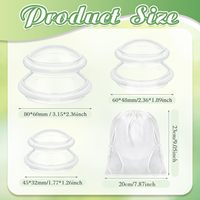 Kit de ventouses en silicone à marque privée 4/6/12 pièces – Ventouses de massage sous vide anti-cellulite pour le corps et le visage – Soins de beauté en gros