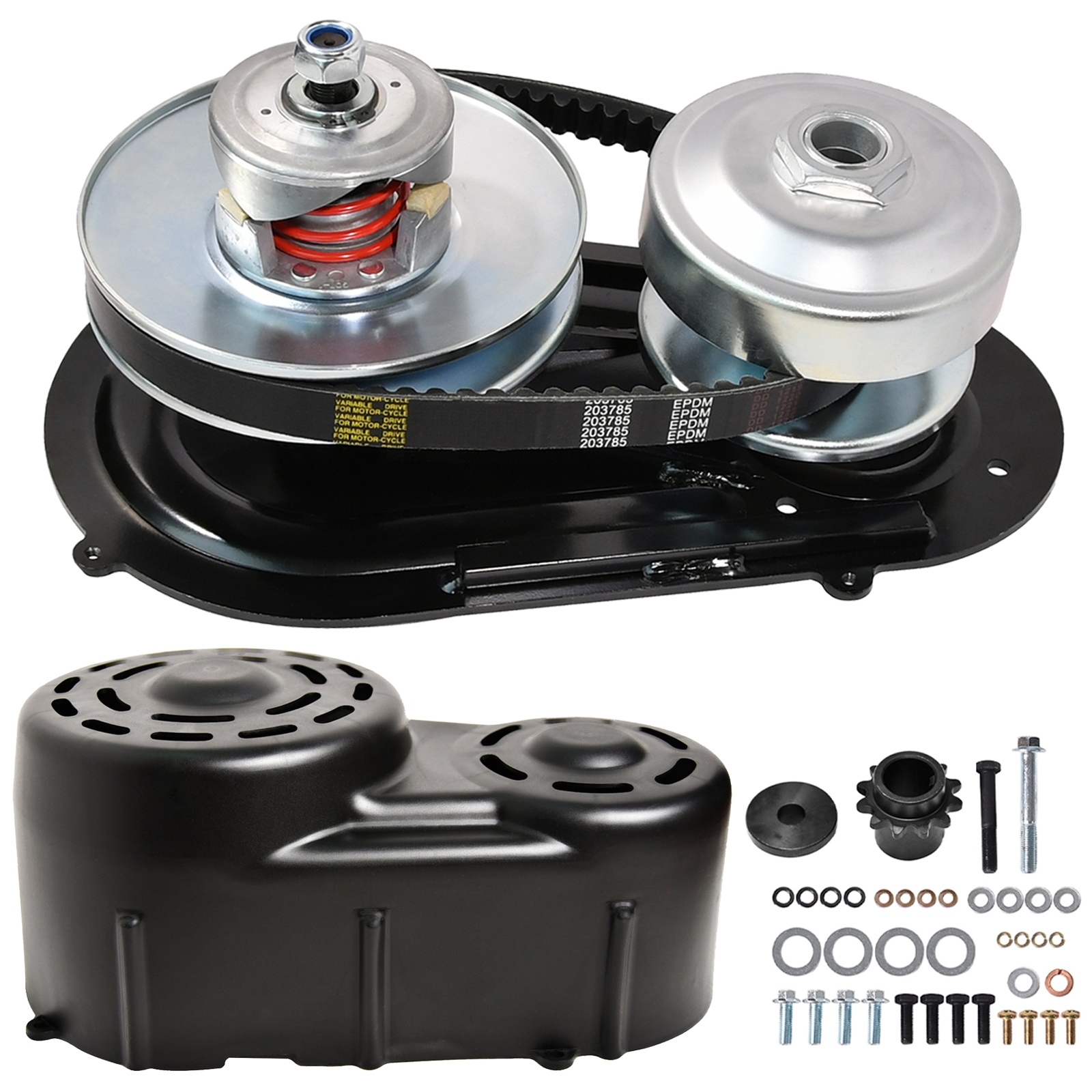 Go Kart K frizione strumenti convertore di coppia 3/4 pollici 10T #40 41 catena 12T #35 CVT frizione piccola cinghia di trasmissione del motore per 2HP-7HP  34