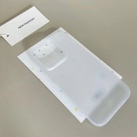 Coque de téléphone ultra-fine antichoc en TPU mat couleur bonbon pour iPhone 17 Pro Max 16 15 14 Plus Protection antichoc pour le dos