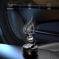 Diffuseur d'arômes solaire rotatif automatique pour voiture, décoration parfumée en plastique, évaporation naturelle, vente en gros, bon marché, haute qualité