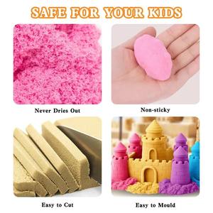 JITENG Sable Magique DIY Spatial Éducatif Non Toxique Facile à <span class=keywords><strong>Modeler</strong></span> et à Colorier – Jeu de Sable Magique Coloré Très Vendu - Product Image 4