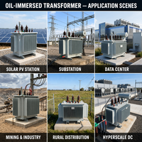 Transformateur immergé dans l'huile à enroulement en cuivre entièrement scellé S13 160 kVA 10 kV/0,4 kV triphasé à économie d'énergie certifié CE IEC 60076 ISO 9001