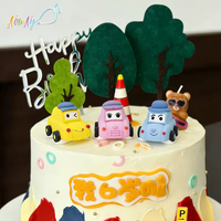 Nuevos Productos Populares de Moda, Dulces de Gelatina con Forma de Auto en 3D, Certificados Halal, Hechos a Mano, Comestibles, Decoración para Pastel de Cumpleaños