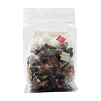 Disponible en OEM, Thé aux herbes aux cinq trésors au ginseng, mélange d'herbes naturelles, sachets de thé pyramidaux, 30 pièces par paquet
