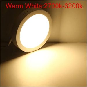<b>LED</b> Panel <b>Light</b> 6W-24W IP44 Rated Aluminum <b>Modern</b> Surface Mounted <b>Ceiling</b> <b>Lights</b> AC85-265V Round Square Downlight - Product Image 2