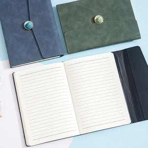 Cuaderno A5 de Cuero Genuino con Logotipo Estampado en Caliente, Tapa Blanda con Bolsillo - Product Image 5