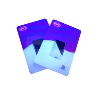 Carte PET avec hologramme de sécurité, estampage à chaud, laminage, impression avec design invisible UV