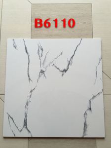 Piastrelle in Porcellana Effetto Marmo Bianco Carrara Lucido 60x60, Piastrelle in Ceramica Smaltata per Pavimenti di <span class=keywords><strong>Cucina</strong></span> o Giardino - Product Image 5