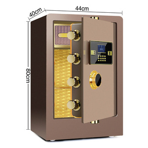 Coffre-fort en métal Big Secret avec serrure à clé et code numérique pour la maison, l'hôtel, le bureau, coffre-fort électronique intelligent pour espèces, coffre-fort numérique à poser au sol PST - Product Image 6