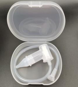 Aspirateur nasal pour bébé en gros d'usine avec buse nasale en caoutchouc de silicone, livré avec boîte de rangement, aspirateur nasal manuel Babi - Product Image 6
